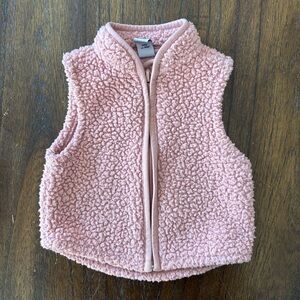 Old Navy Baby Pink Sherpa Fleece Vest